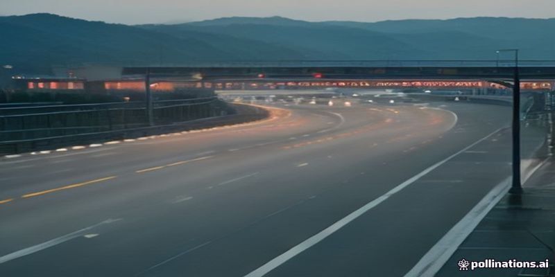 Highway traffic during Korean holiday season