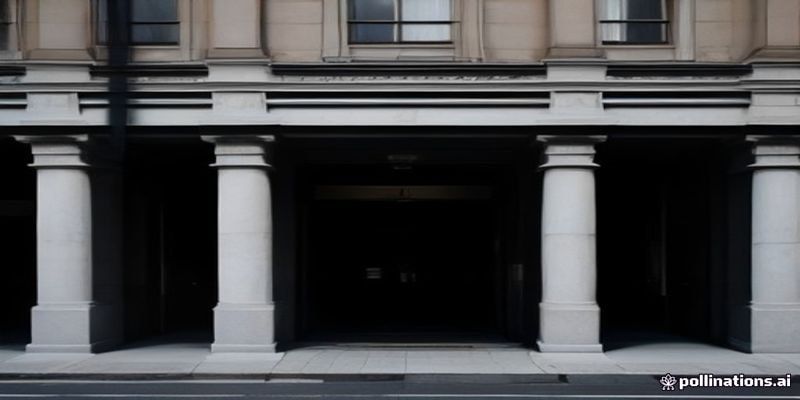 Hotel entrance with black sedan waiting at the curb