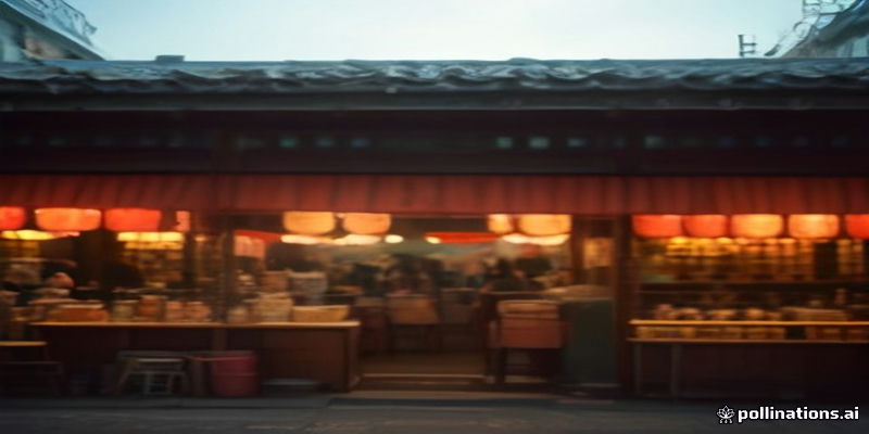 Traditional Korean street food at a market